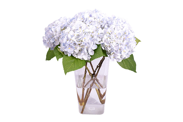 3D Digital Printing 132-Pronged Artificial Hydrangea Annabella 5-Piece Set