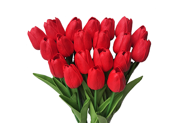 PU Moisturizing Feel Artificial Flower Tulip 20pcs