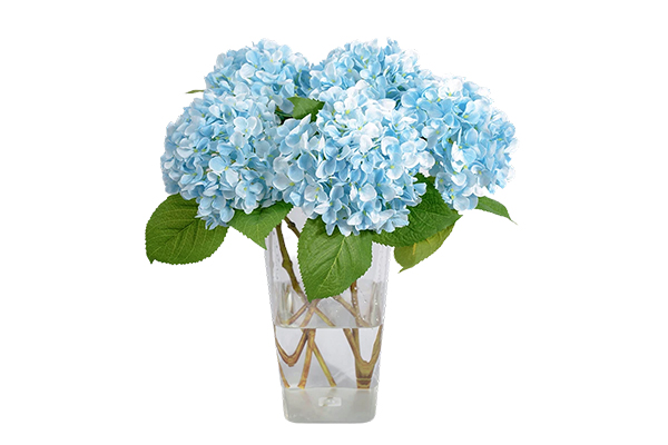 3D Digital Printing 132-Pronged Artificial Hydrangea Annabella 5-Piece Set