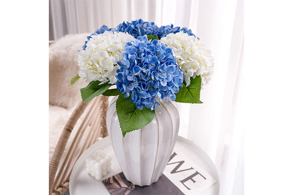 3D Digital Printing 132-Pronged Artificial Hydrangea Annabella 5-Piece Set