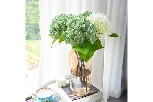 3D Digital Printing 132-Pronged Artificial Hydrangea Annabella 5-Piece Set