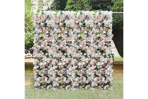 240x240cm Flower Wall-Mixed Cinnabar