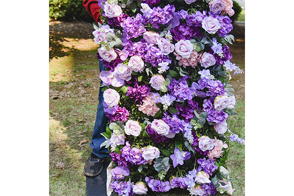 240x240cm Flower Wall-Magic Purple Clouds