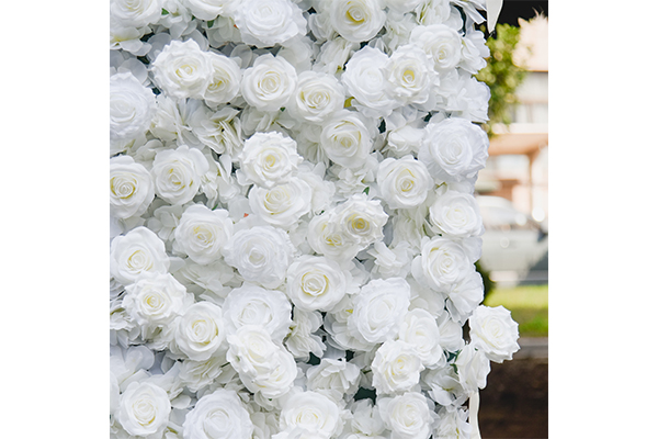 240x240cm White Flower Wall-Pure White